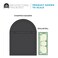 Architectural Mailboxes Chadwick Galvanized Steel Post Mount Mailbox 8950B10 Black Medium Capacity