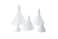 Fox Run All Purpose Plastic Funnel Set of 5 White Mini Small Medium Large