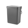 EKO Puro Mini WallMounted Trash Can with Lid Indoor Food Waste Compost Bucket 079 Gal  3L Small Hanging Trash Can for Kitchen Grey