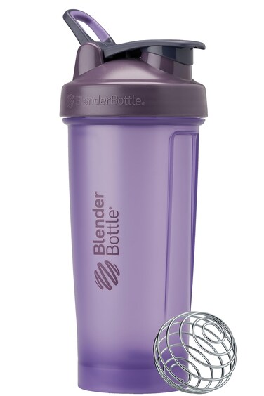 BlenderBottle Classic V2 Shaker Bottle Perfect for Protein Shakes and Pre Workout 28oz Full Color Purple