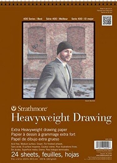 Strathmore 400 Series Heavyweight Drawing Pad Medium Surface 14x17 Wire Bound 24 Sheets