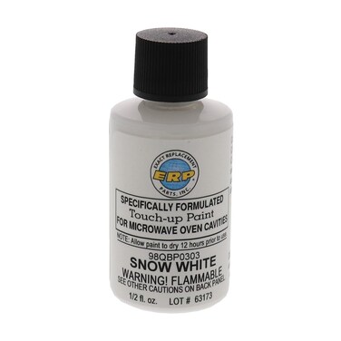 ERP Microwave Oven Universal Cavity Touch Up Paint 98QBP0303 Snow Bright White