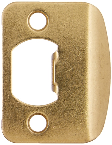 Kwikset Corporation Kwikset Full Lip 14 Round Corner Strike in Polished Brass