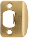 Kwikset Corporation Kwikset Full Lip 14 Round Corner Strike in Polished Brass