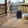 Household Essentials 5001 Collapsible Folding Wooden Clothes Drying Rack For Laundry  Pre Assembled
