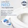 LUXE Bidet NEO 110  Fresh Water NonElectric Bidet Attachment for Toilet Seat Adjustable Water Pressure Rear Wash Blue