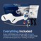 LUXE Bidet NEO 110  Fresh Water NonElectric Bidet Attachment for Toilet Seat Adjustable Water Pressure Rear Wash Blue