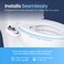 LUXE Bidet NEO 110  Fresh Water NonElectric Bidet Attachment for Toilet Seat Adjustable Water Pressure Rear Wash Blue