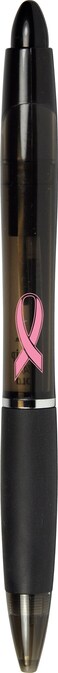Zebra Pen ZGrip MAX BOLD Retractable Ballpoint Pen 12mm Black with Pink Ribbon 24Pack 32577