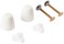 American Standard 73812512000200A EZINSTALL BOLT CAP KIT WHITE White