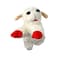 Multipet Mini Lamb Chop Officially Licensed Plush Squeak Pet Toy White 10