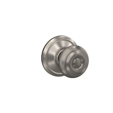 Schlage F10 GEO 619 Georgian Door Knob Hall  Closet Passage Lock Satin Nickel