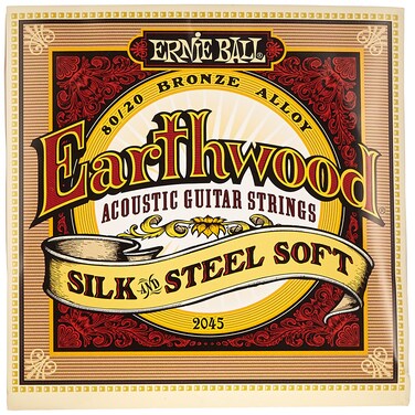 Ernie Ball Earthwood Silk and Steel Soft Acoustic Guitar Strings 1152 Gauge P02045