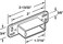 PrimeLine R 7145 Nylon Drawer Track Backplate 2 Pack