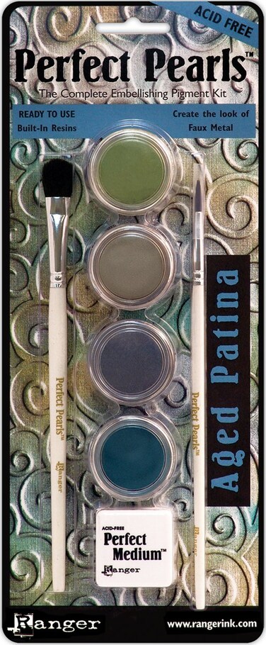 Ranger Perfect Pearls Embellishment Pigment Kit Aged Patina