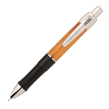 ITYXE100OR  Rollerball PenRetractRefill10mm PtOrange BarrelBK Ink