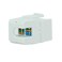 Legrand  OnQ RJ45 Keystone Insert Cat 5e Keystone Jack Terminate with Punch and Go Tool or Any 110 Punchdown Tool White 10 Pack WP3475WH10