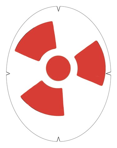 Tourna Fun Nuclear Symbol Racquet Stencil