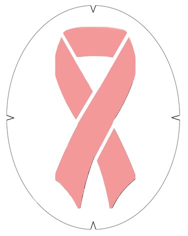 Tourna Fun Hope Ribbon Racquet Stencil