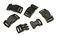 Pepperell Parachute Cord Bracelet Buckles 15mm Black 5 Per Package