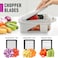 Mueller ProSeries AllinOne 12 Blade Mandoline Slicer for Kitchen Food Chopper Vegetable Slicer and Spiralizer Cutter Dicer Grater Kitchen Gadgets Sets with Container White SandGray