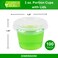 1 oz Containers with Lids  Disposable Plastic Jello Shot Cups  Small Clear Plastic Condiment Cups For Sauce Souffle Salad Dressing Portion Control Pack of 100