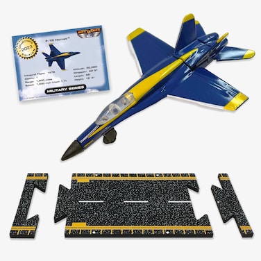 Hot Wings Planes F18 Blue Angels with Connectible Runway