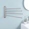 KES Swivel Towel Rack Bathroom Swivel Towel Bar Swing Out Towel Holder 4Arm Multiple Towel Rack 138 Inch Space Saving SUS 304 Stainless Steel Wall Mount Brushed Finish A2102S42