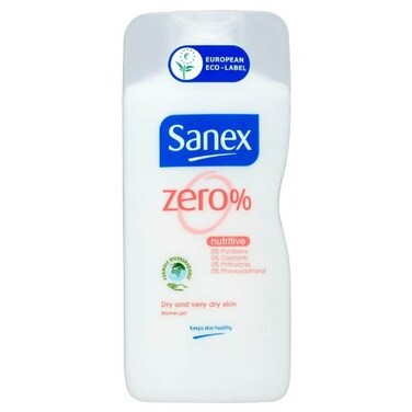Sanex Zero Shower Gel Nutritive Dry and Very Dry Skin 250ml