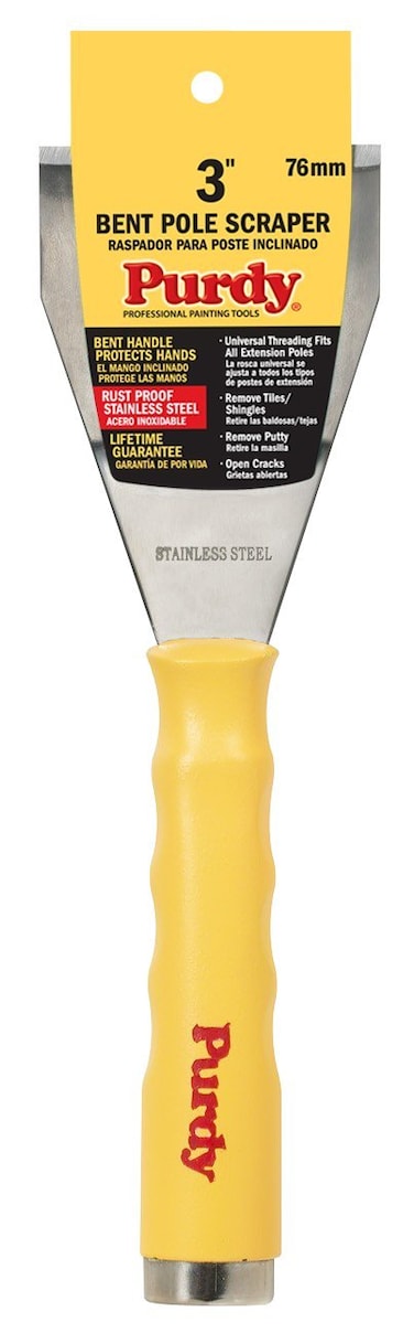 Purdy 14A900540 Premium Bent Pole Scraper 3 inch 3Inch