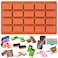 20 Cavities Rectangular Chocolate Candy Bar Silicone Mold Rectangle Soap Cake Pan