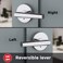 Kwikset 91550004 Milan Door Handle Lever with Modern Contemporary Slim Round Design for Home Bedroom or Bathroom Privacy in Polished Chrome
