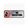 COSCO Business Sign Brushed Metallic NO Soliciting 9 x 3 098208