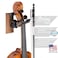 String Swing CC01VBW Hardwood Home  Studio Wall Mount Violin Hanger  Black Walnut