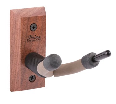 String Swing CC01VBW Hardwood Home  Studio Wall Mount Violin Hanger  Black Walnut
