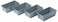 Chicago Metallic Commercial II NonStick Mini Loaf Pans 534 by 314 by 214Inch Gray  4 Count Pack of 1