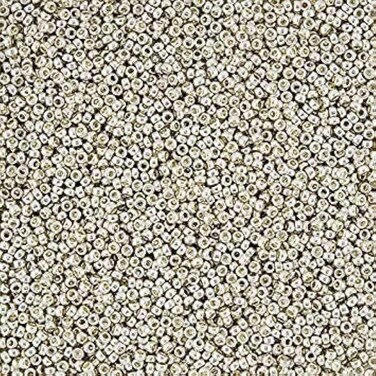 Miyuki Round Seed Bead Size 150 82gtube Galvanized Silver