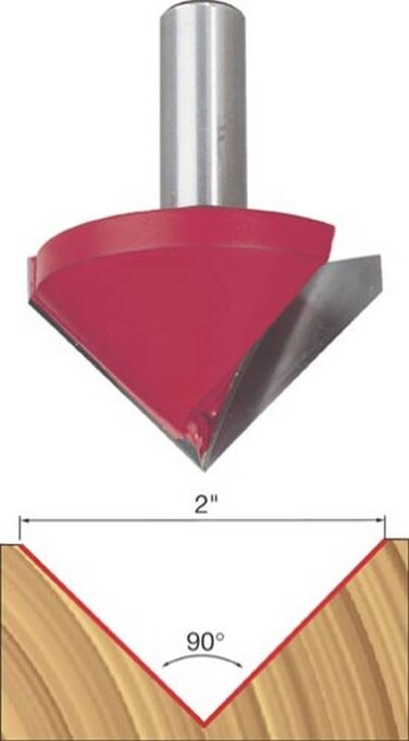 Freud 20120 2 Dia 90 V Grooving Bit with 12 shank 278 overall length