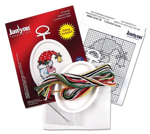 Janlynn 211058 Let it Snow 214 by 234Inch Counted Cross Oval Stitch Kit Mini