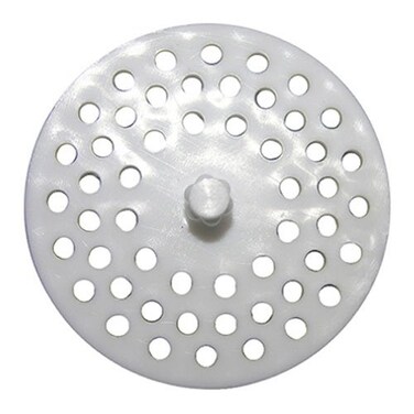 LASCO 024021 White Plastic Disposal Sink Strainer Fits Most