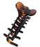 Parcelona French Boss Thin and Narrow Medium Tortoise Shell Covered Spring Jaw Hair Claw Clip Clutcher Clamp