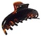 Parcelona French Boss Thin and Narrow Medium Tortoise Shell Covered Spring Jaw Hair Claw Clip Clutcher Clamp