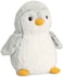 Aurora Playful Pompom Penguin Stuffed Animal  Vibrant Companions  Endless Fun  Gray 9 Inches