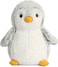 Aurora Playful Pompom Penguin Stuffed Animal  Vibrant Companions  Endless Fun  Gray 9 Inches