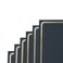 Gartner Studios Certificate Kit Includes 6 85 x 11 Black with Gold Detail Certificate Holders