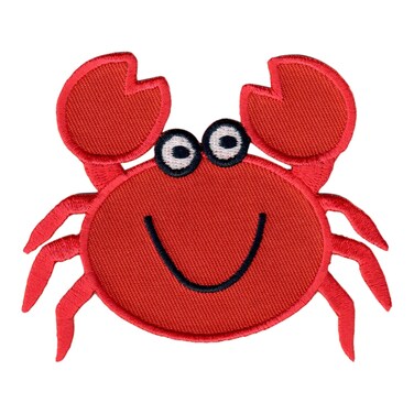 PatchMommy Crab Patch Iron OnSew On  Appliques for Kids Children