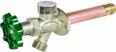 Prier C144D10 Frost Free AntiSiphon Outdoor Wall Hydrant 10Inch Brass