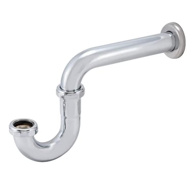 Eastman 114Inch 22Gauge Thick PTrap with Flange for Tubular Drain Applications Brass Plumbing Fitting Polished Chrome 35002