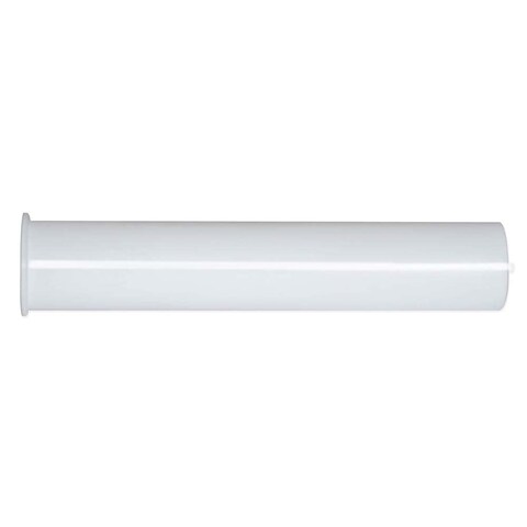 EZFLO 112 Inch x 8 Inch Flanged Tailpiece Direct Connection for Tubular Drain Applications White Polypropylene 35351