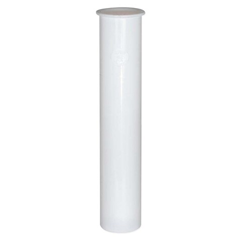 EZFLO 112 Inch x 8 Inch Flanged Tailpiece Direct Connection for Tubular Drain Applications White Polypropylene 35351